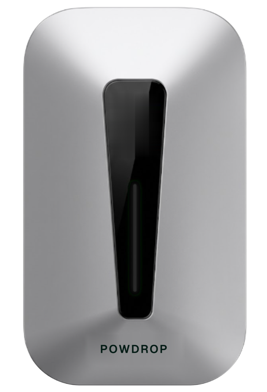 Powdrop AC wall charger with a mint light line
